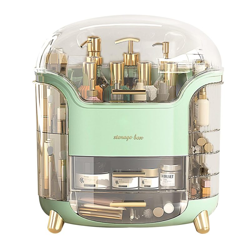  CHIRISEN 360 Rotating Makeup Brush Holder with Lid Dustproof Spinning Brush Storage for Bathroom Countertop, Cosmetic Tools Organizer with Cover for Vanity (Gray) Visit the CHIRISEN Store 4.7 4.7 out of 5 stars (41) NGN 26,828.51 with 10 percent savings 