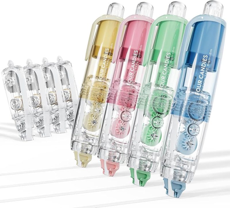 Refillable Retractable White Correction Tape