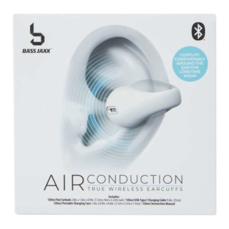 bass jaxx air conduction wireless ear cuffs