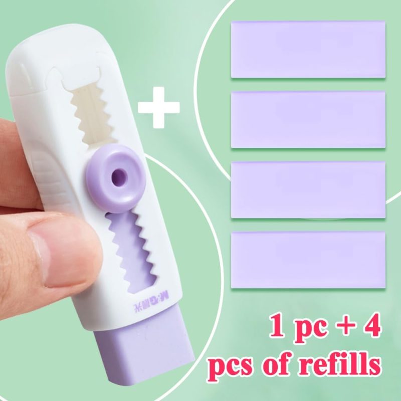 Pack Rubber Erasers Sliding