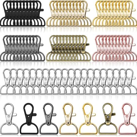 PAXCOO 990PCS Keychain Making Kit, Keychain Craft Supplies Including Key Chain Hooks, Lobster Clasps, Key Rings and Jump Rings for Key Chain Making and Jewelry Making
