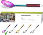 Cooking Spoon, Berglander Stainless Steel Slotted Spoon, Basting For Cooking, Kitchen Serving Non-Stick And Heat Resistant,Dishwasher Safe, Easy to Clean Visit the Berglander Store