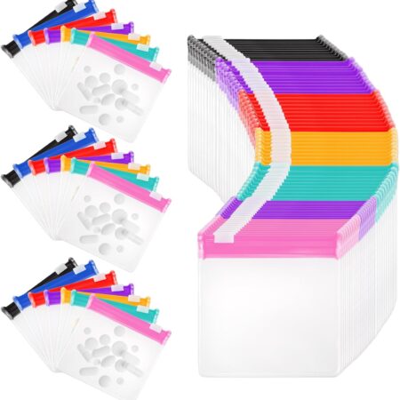 Sherr 35 Pcs Pill Pouch Bags Zippered Pill Pouch Set Reusable Translucent Medicine Organizer Self Sealing Medicine Organizer Travel Plastic Bags with Slide Lock for Storage(Classic,Classic Colors)