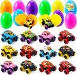 Set of 12 Pull Back Cars and 8 Road Blocks - Ideal for Children's Birthdays, Car Toy with Police Car, Racing Car and Ambulance, for Children 3-8 Years