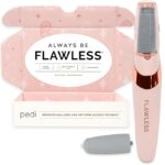 Finishing Touch Flawless Facial Hair Remover for Women, Rose Gold Electric Face Razor with LED Light, Recyclable Packaging