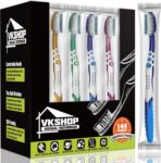 144 Bulk Disposable Toothbrushes, Individually Wrapped Toothbrush, Medium Soft Bristle Tooth Brush Manual Travel Toothbrush Set for Adults Kids