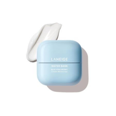 LANEIGE Water Bank Blue Hyaluronic Cream Moisturizer: Hydrating Korean Face Cream with Squalane & Ceramide for Skin Barrier Support, Dermatologist-Tested