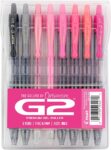 Pilot G2 Premium Gel Pens, Gel Roller Pens, Fine Point 0.7 mm Assorted Colors 8