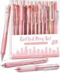 Stylus Pens for Touch Screens, Rose Gold Inspirational Pens, 1.0mm Medium Point BallPoint Pens, Cute Pens Nurse Gifts Office Supplies for Women (Motivational, Rose Gold)