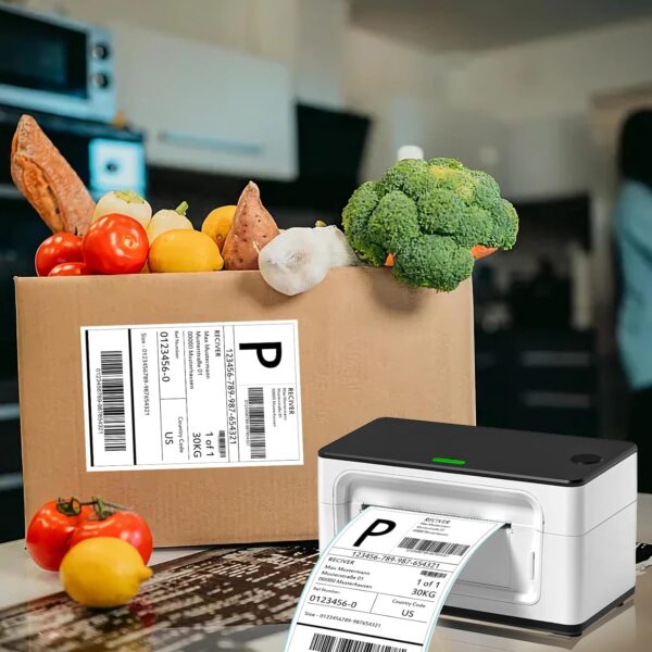 Mini Printer Sticker Thermal Printer with 3 Rolls Paper, Bluetooth Portable Phone Print Pods,Study Sticker Maker for Pictures, Photos, Journals, DIY, Compatible with Phone & Tablet